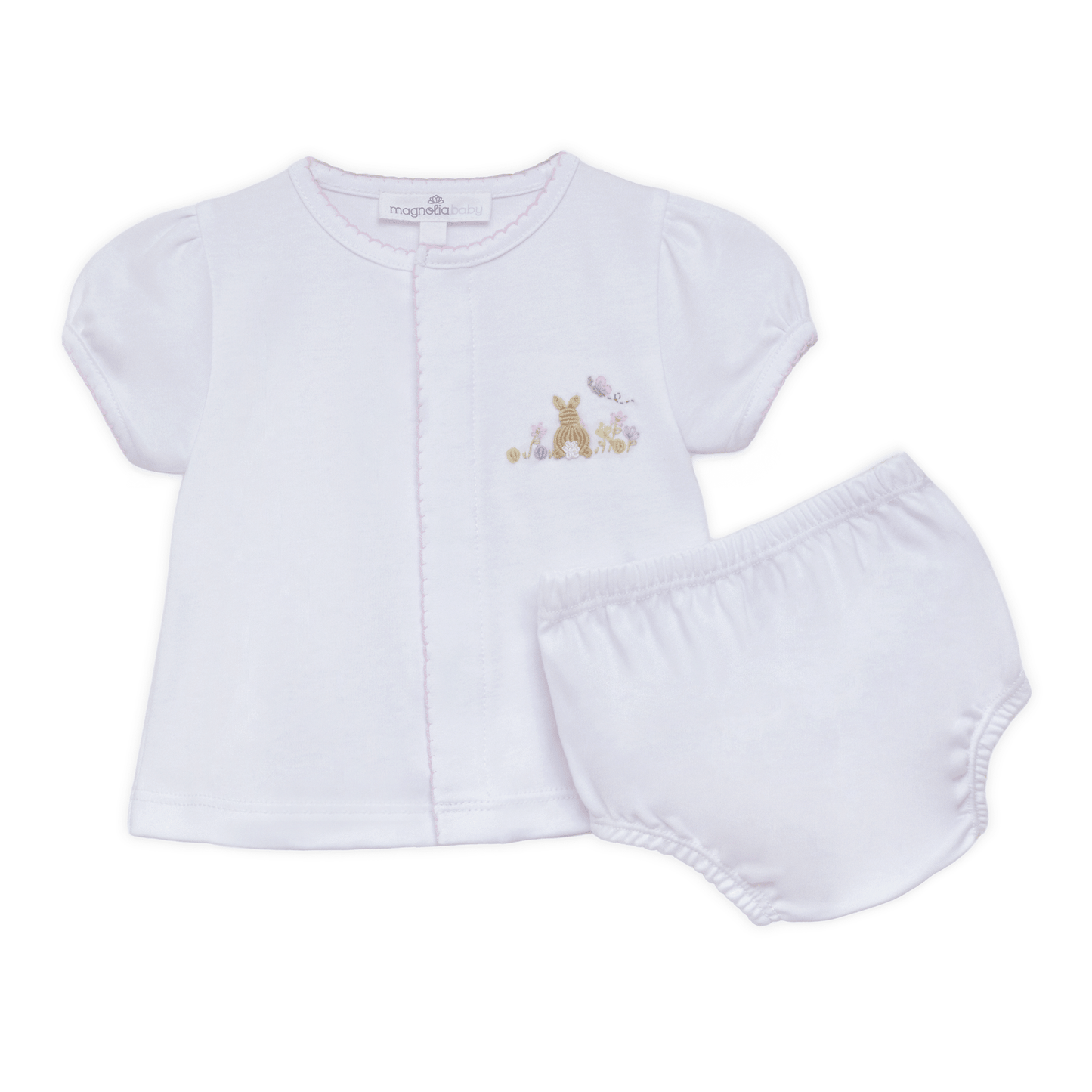 Bunny's Basket Diaper Cover Set - Pink - Magnolia BabyDiaper Cover