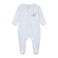 Bunny's Basket Footie - Light Blue - Magnolia BabyFootie
