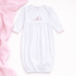 Bunny's Basket Gathered Gown - Pink - Magnolia BabyGown