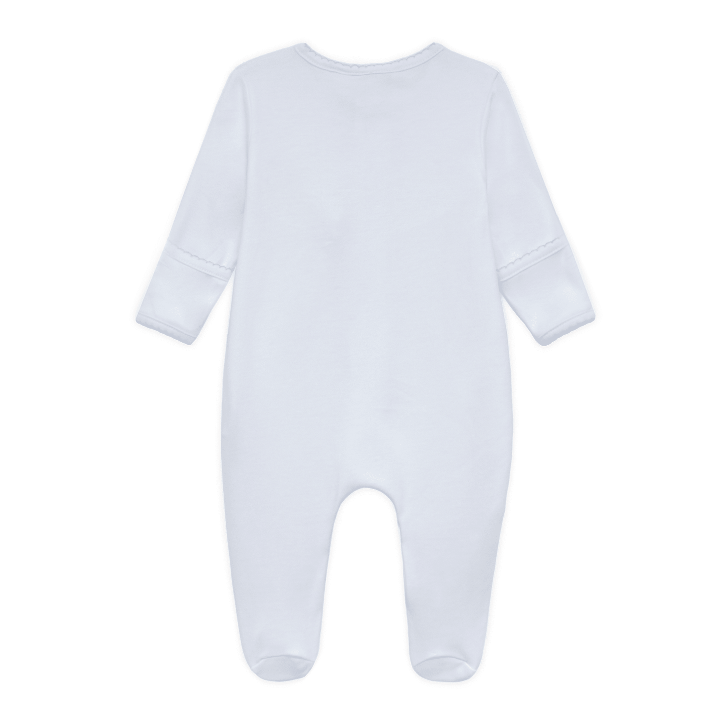 Bunny's Basket Zip Footie - Light Blue - Magnolia BabyFootie