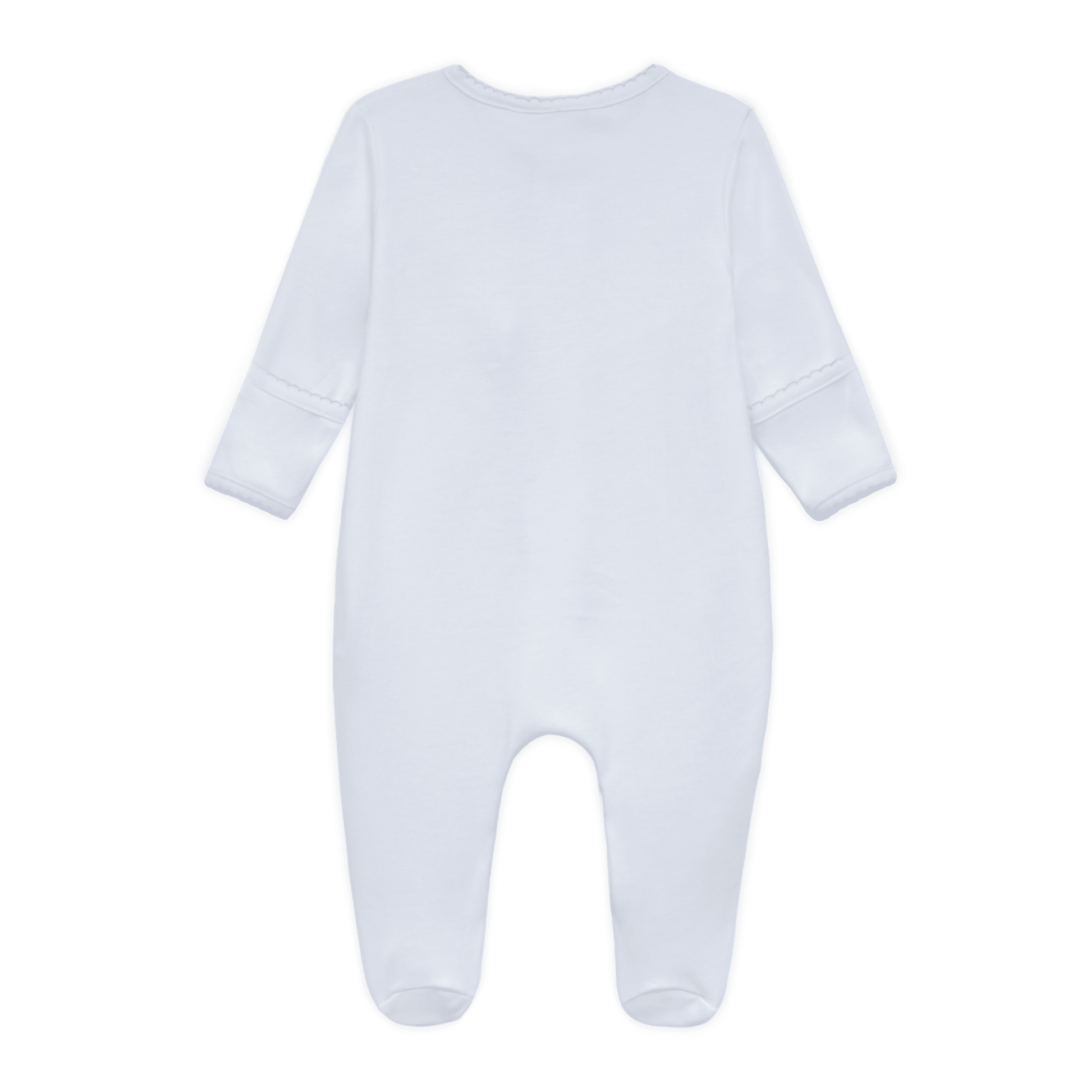 Bunny's Basket Zip Footie - Light Blue - Magnolia BabyFootie