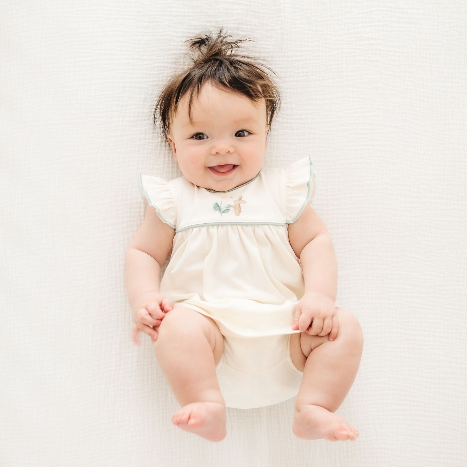 Bunny's Daisy Garden Embroidered Diaper Cover Set by Luna and Arlo - Magnolia BabyDiaper Cover