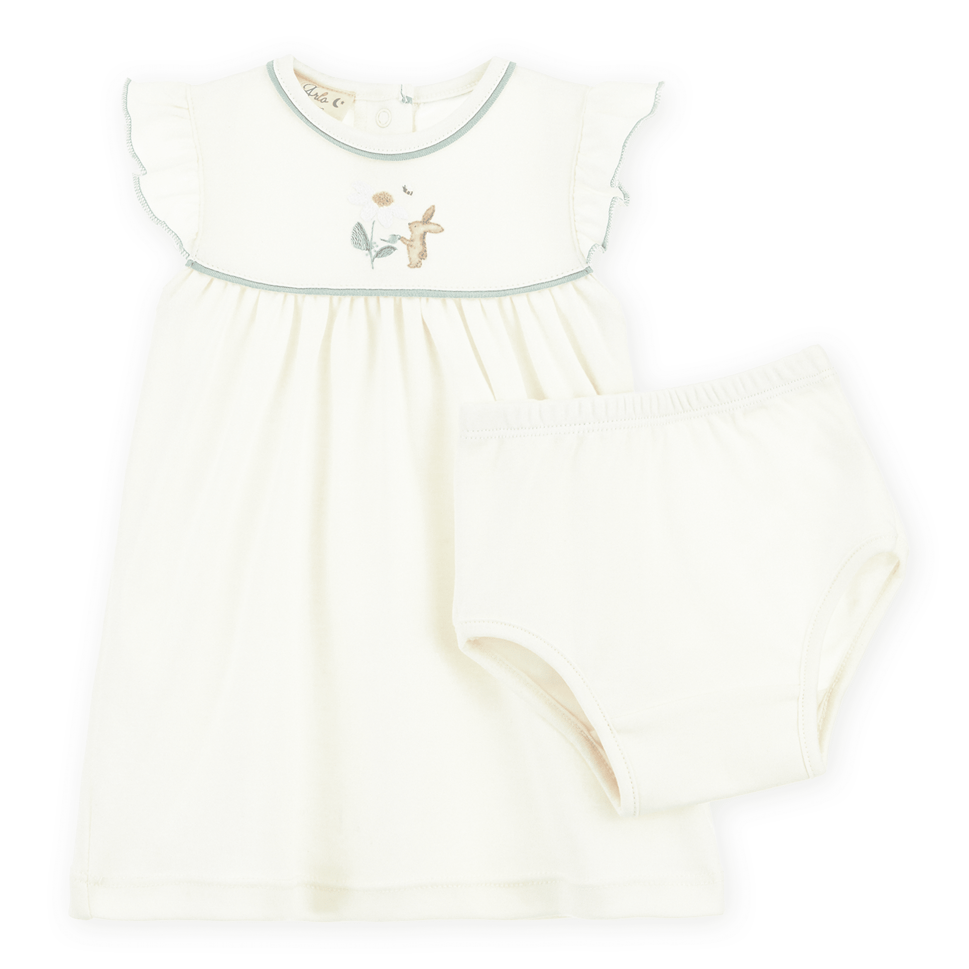 Bunny's Daisy Garden Embroidered Dress - Magnolia BabyDress