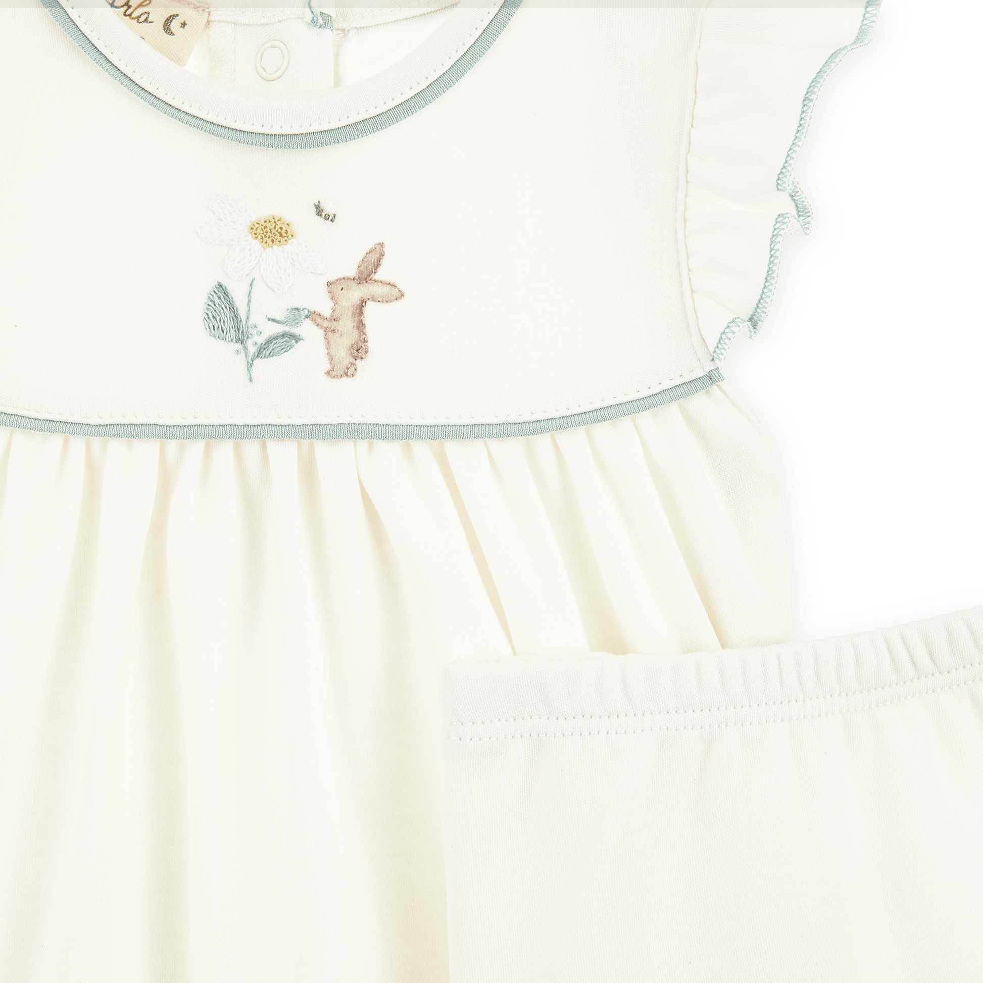 Bunny's Daisy Garden Embroidered Dress - Magnolia BabyDress
