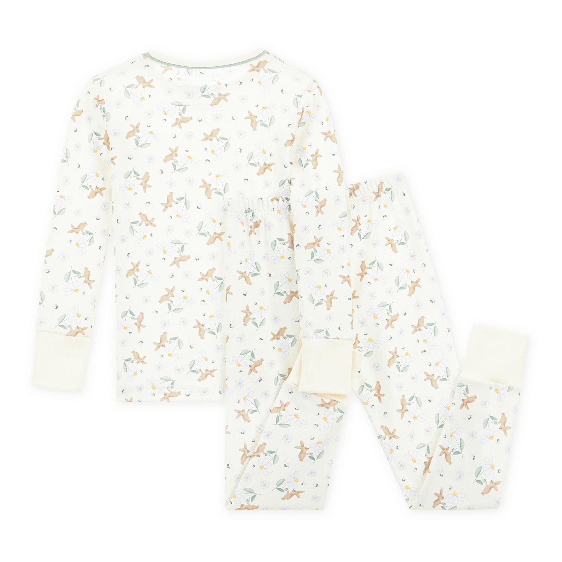 Bunny's Daisy Garden Long Pajamas - Magnolia BabyLong Pajamas