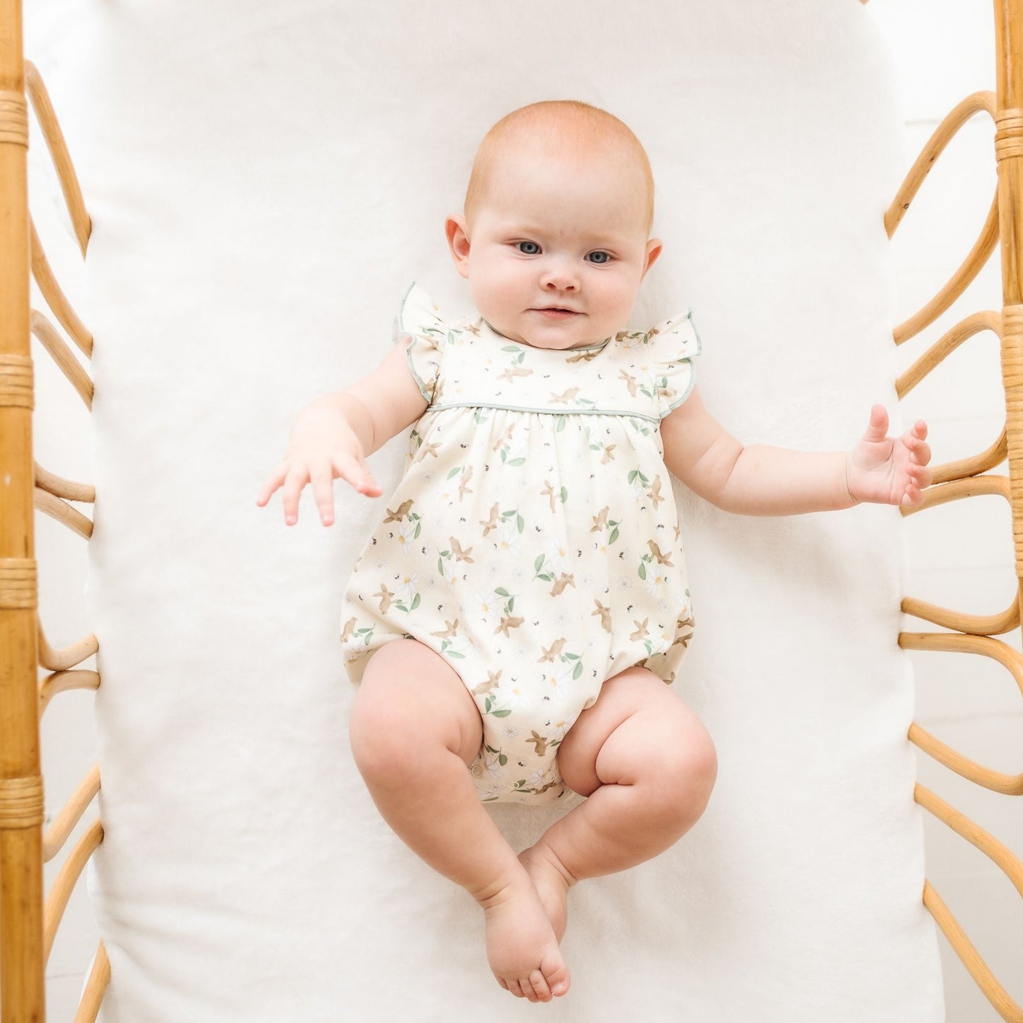 Bunny's Daisy Garden Print Bubble by Luna and Arlo - Magnolia BabyBubble