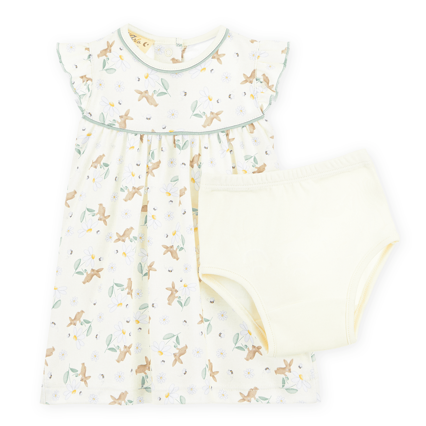 Luna and Arlo_Bunny's Daisy Garden Print Dress_1