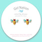 Buzzing Bee Pierced Earrings - Magnolia BabyEarrings