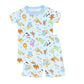 Cake, Presents, Party! Big Kid Short Pajamas in Light Blue - Magnolia BabyShort Pajamas