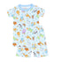 Cake, Presents, Party! Big Kid Short Pajamas in Light Blue - Magnolia BabyShort Pajamas