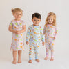 Cake, Presents, Party! Long Pajamas in Light Blue - Magnolia BabyLong Pajamas