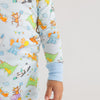 Cake, Presents, Party! Long Pajamas in Light Blue - Magnolia BabyLong Pajamas