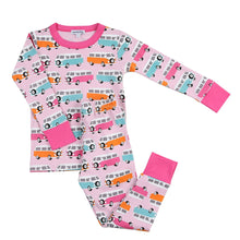  Camper Van Pink Long Pajama - Magnolia BabyLong Pajamas