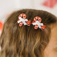 Candy Cane Christmas Clip Set - Magnolia BabyHair Clip