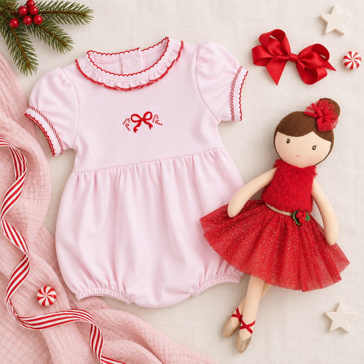 Baby Girl Bubble Gift Set - Candy Cane Lane