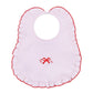 Candy Cane Lane Embroidered Ruffle Bib - Magnolia BabyBib
