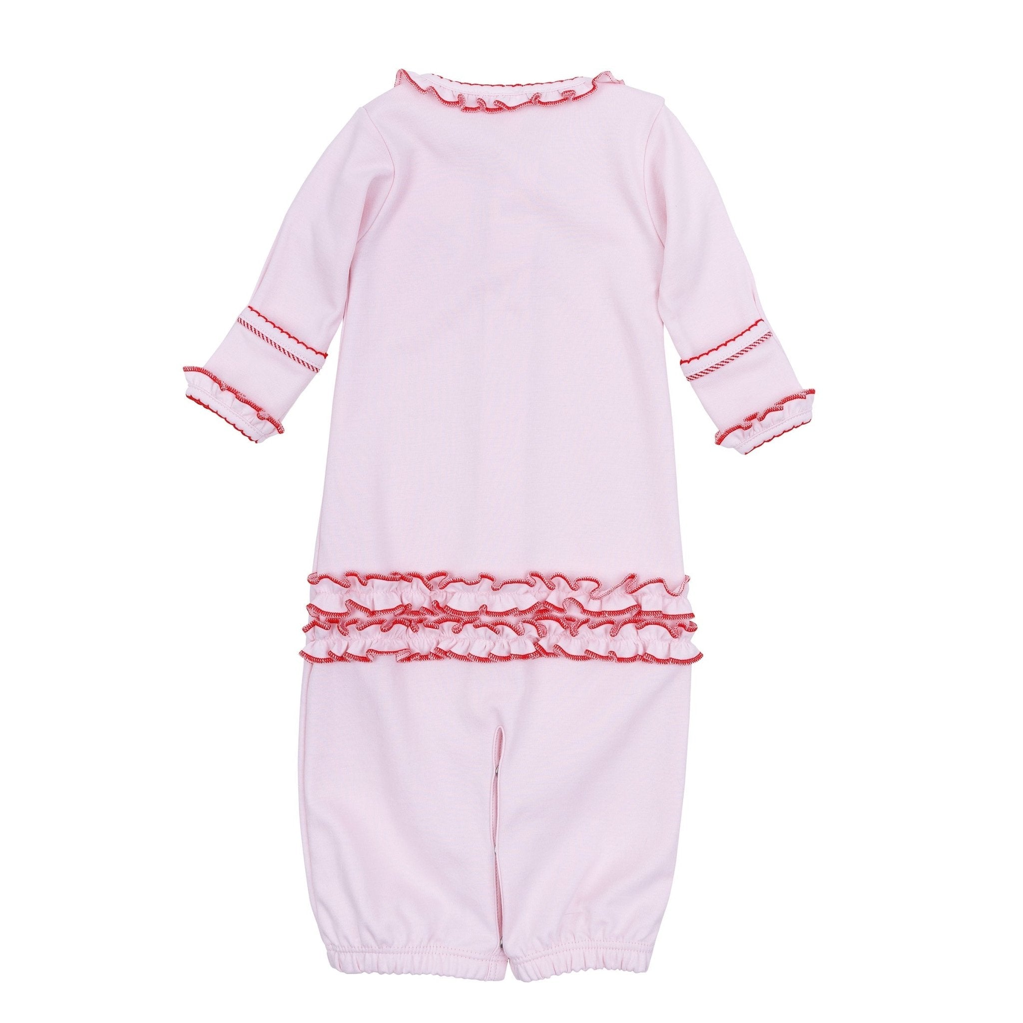 Candy Cane Lane Embroidered Ruffle Converter - Magnolia BabyConverter Gown