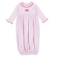 Candy Cane Lane Embroidered Ruffle Gathered Gown - Magnolia BabyGown