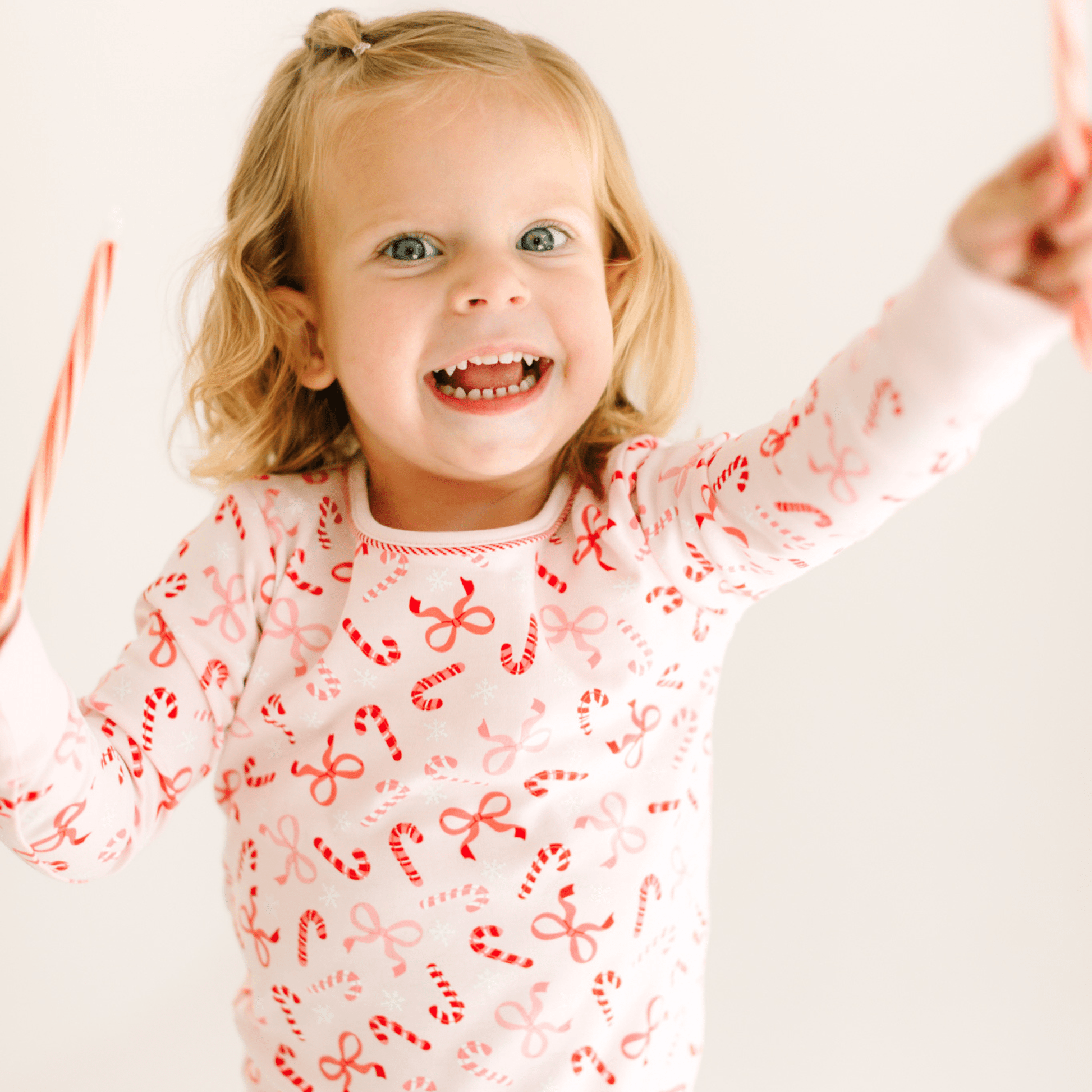 Candy Cane Lane Long Pajamas - Magnolia BabyLong Pajamas