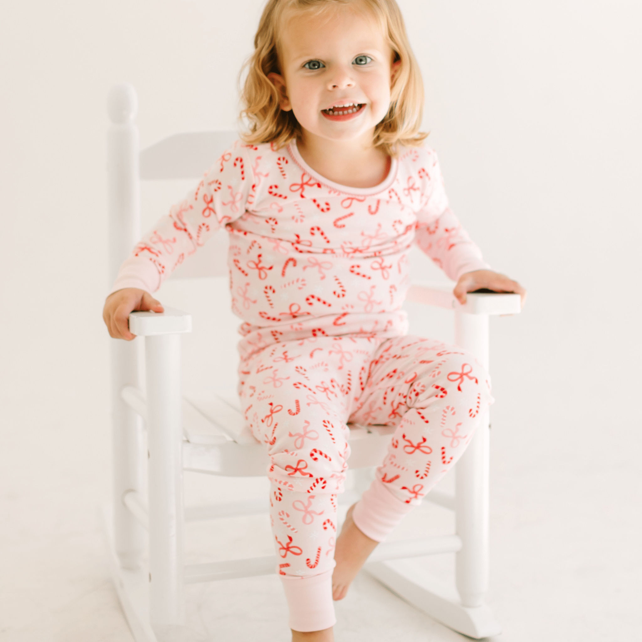 Candy Cane Lane Long Pajamas - Magnolia BabyLong Pajamas