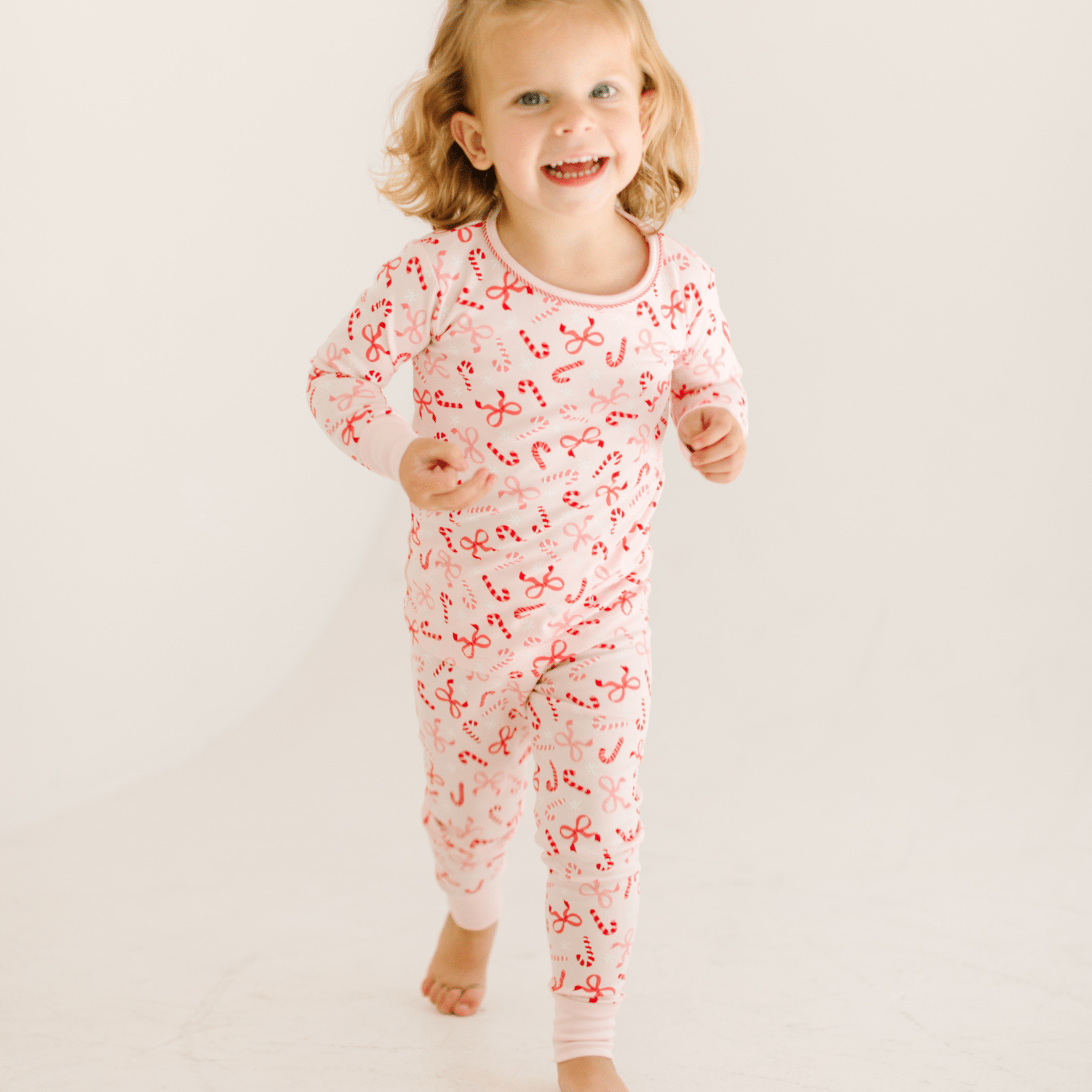 Candy Cane Lane Long Pajamas - Magnolia BabyLong Pajamas