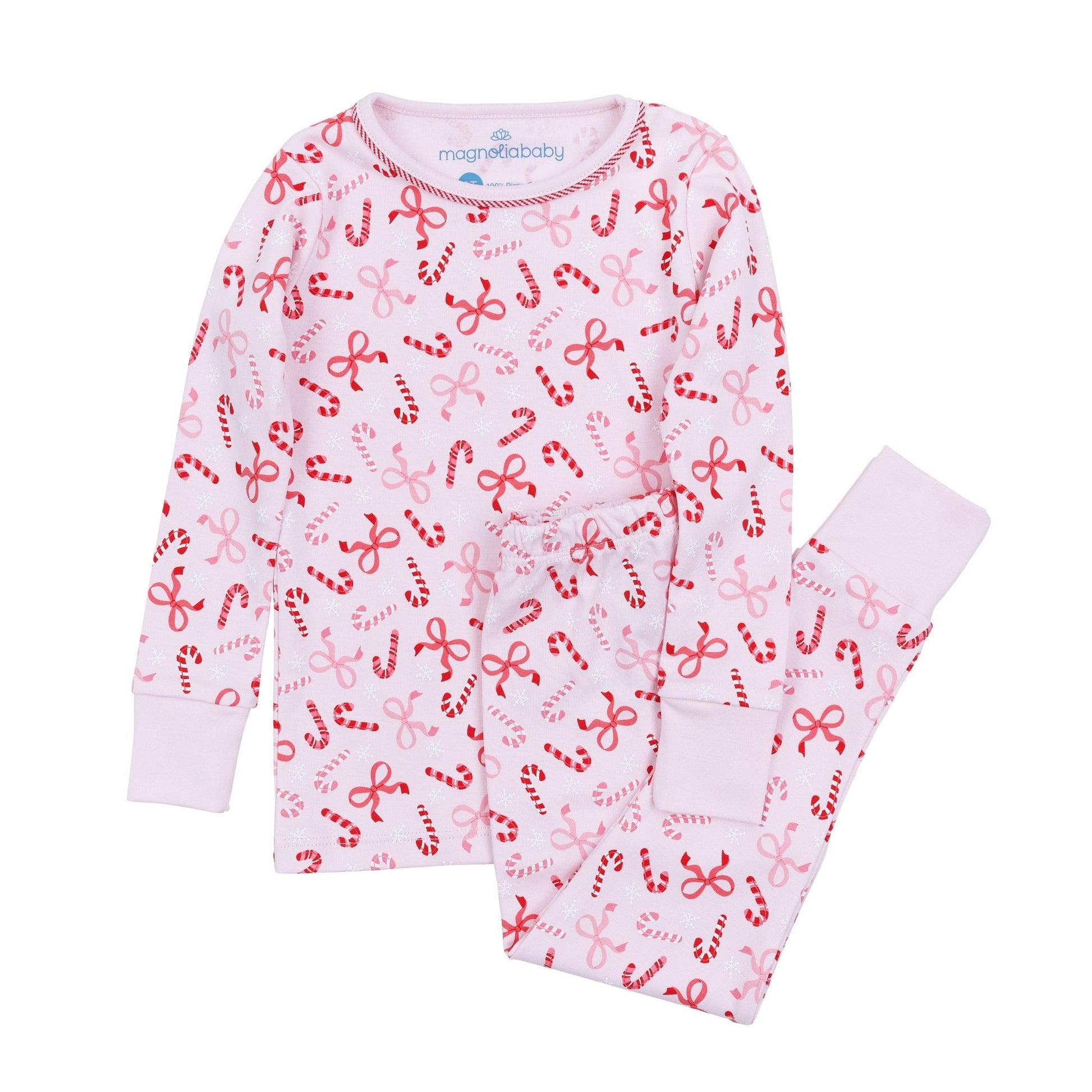 Candy Cane Lane Long Pajamas - Magnolia BabyLong Pajamas