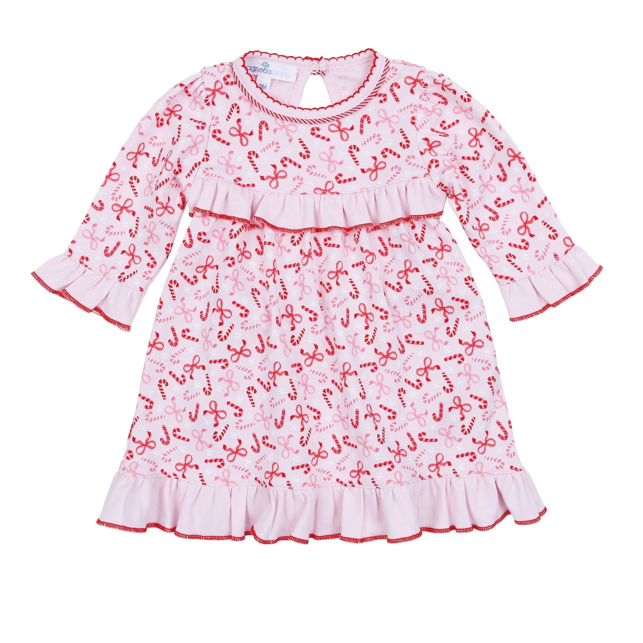 Candy Cane Lane Print Dress - Magnolia BabyDress