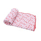 Candy Cane Lane Print Swaddle Blanket - Magnolia BabySwaddle Blanket