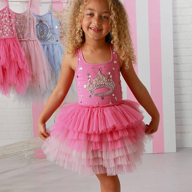 Candy Pink Tiara Tutu Dress - Magnolia BabyDress