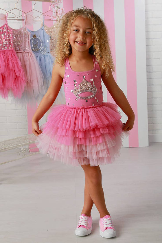 Candy Pink Tiara Tutu Dress - Magnolia BabyDress