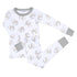 Carousel Long Pajamas - Silver - Magnolia BabyLong Pajamas