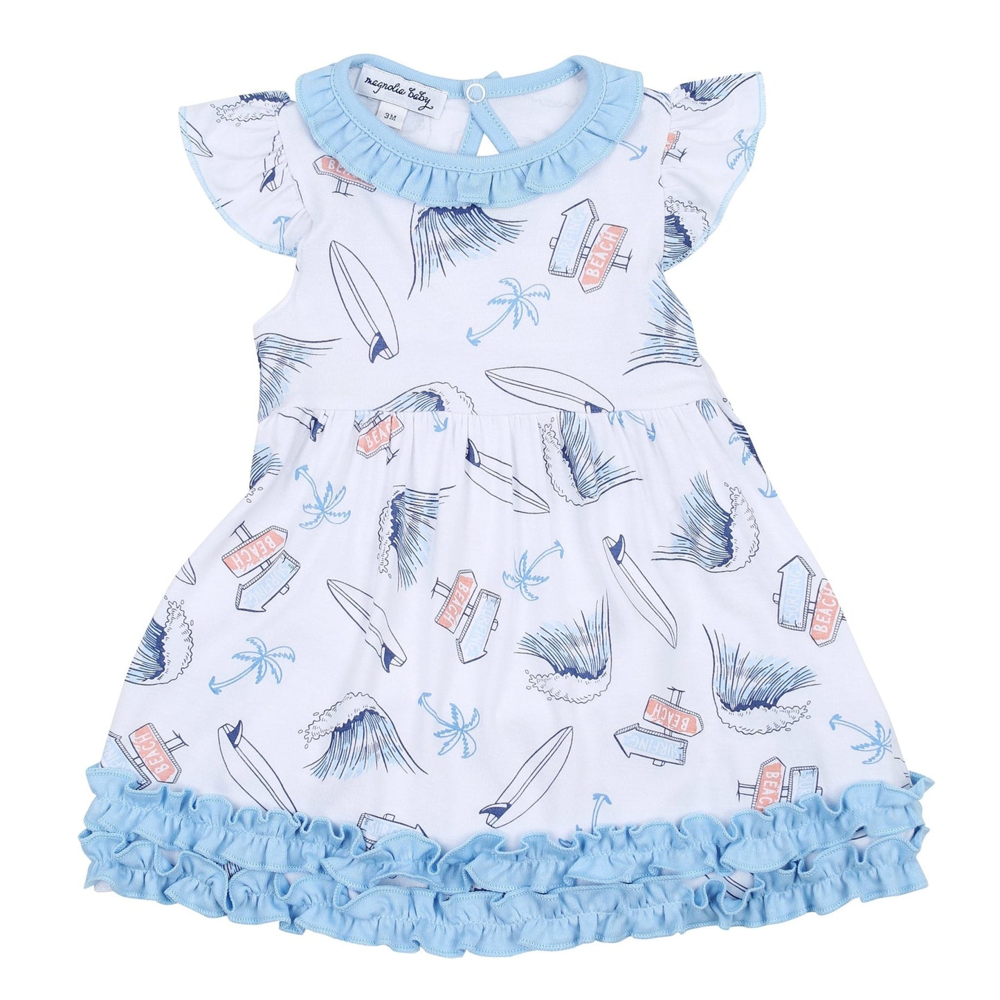 Catch Some Waves Flutters Dress Set - Magnolia BabyDress