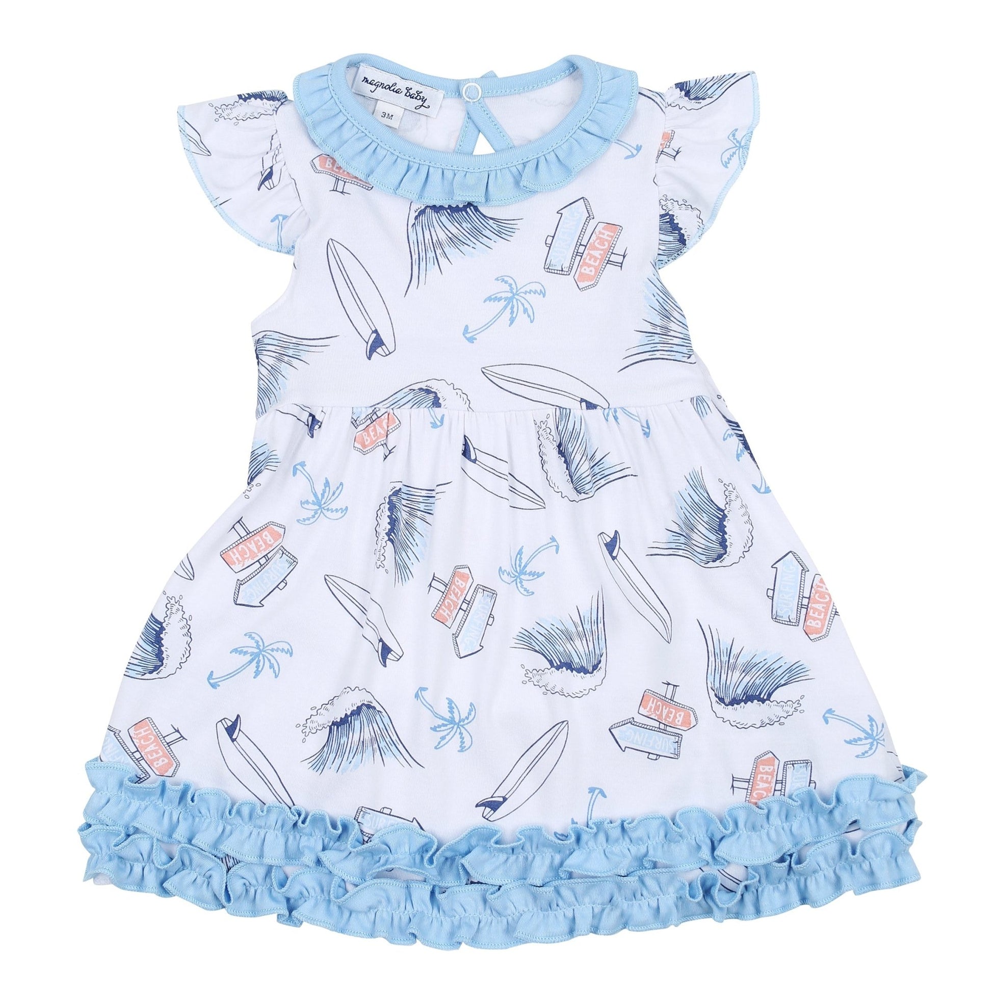 Catch Some Waves Flutters Dress Set - Magnolia BabyDress