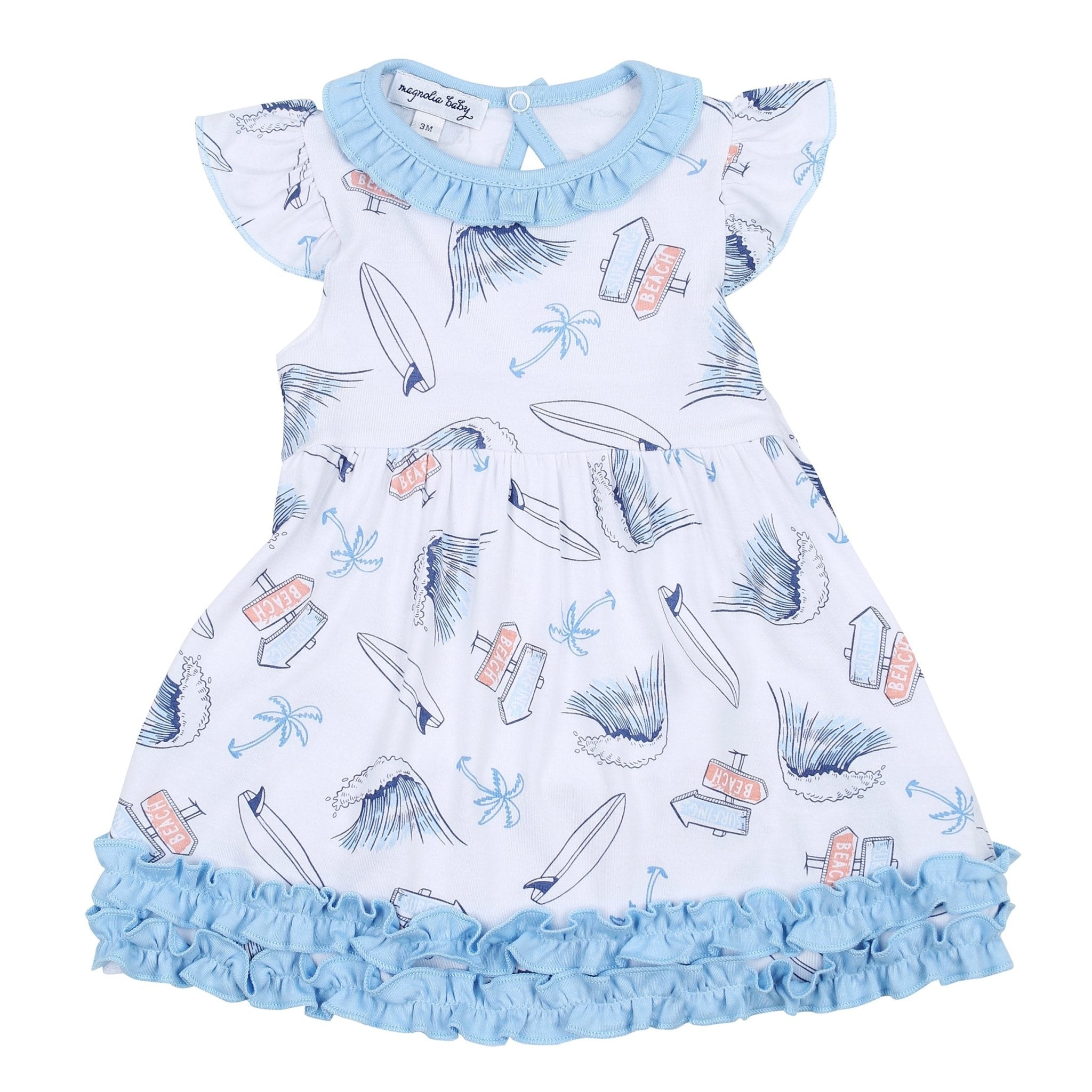 Catch Some Waves Flutters Dress Set - Magnolia BabyDress