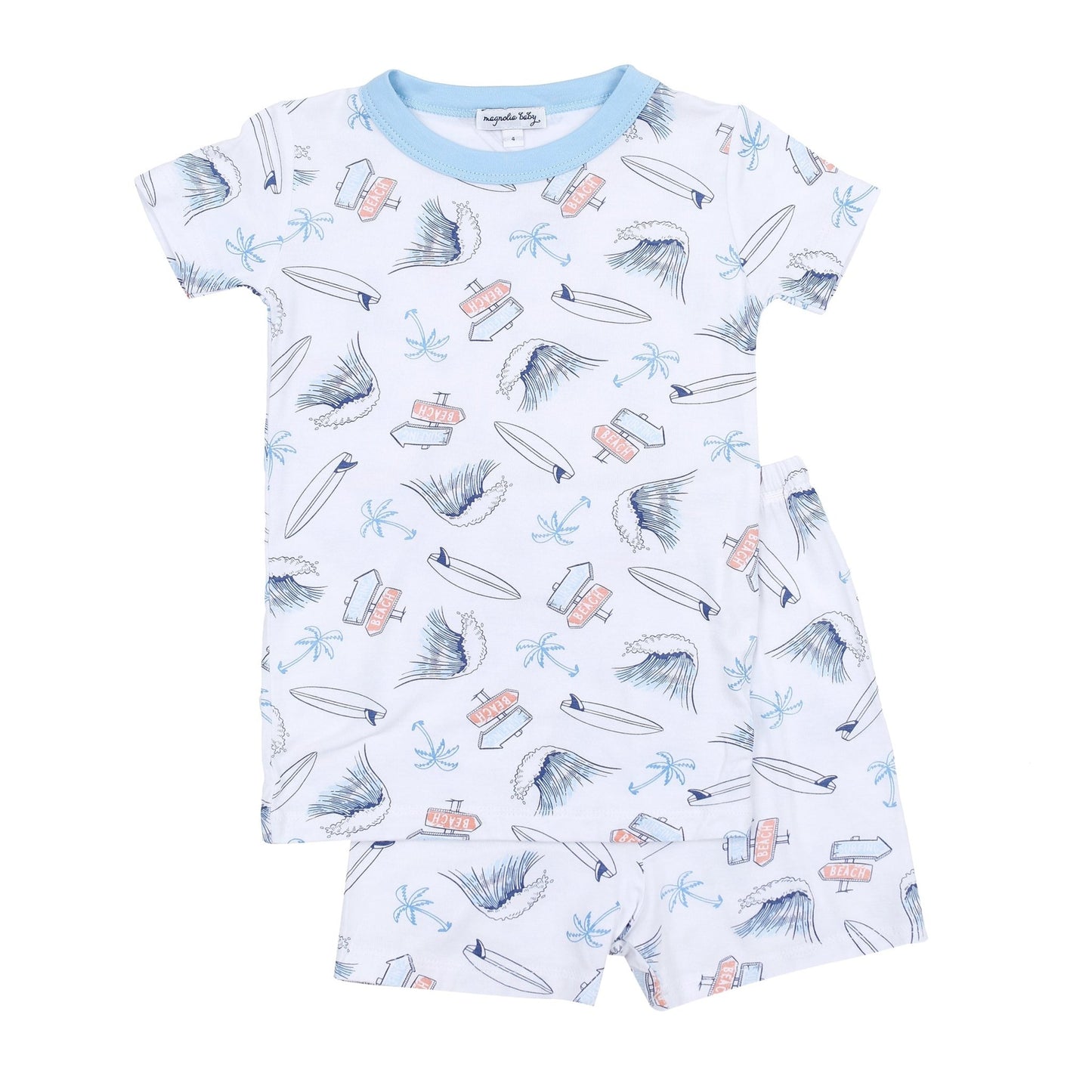 Catch Some Waves Infant/Toddler Short Pajamas - Magnolia BabyShort Pajamas