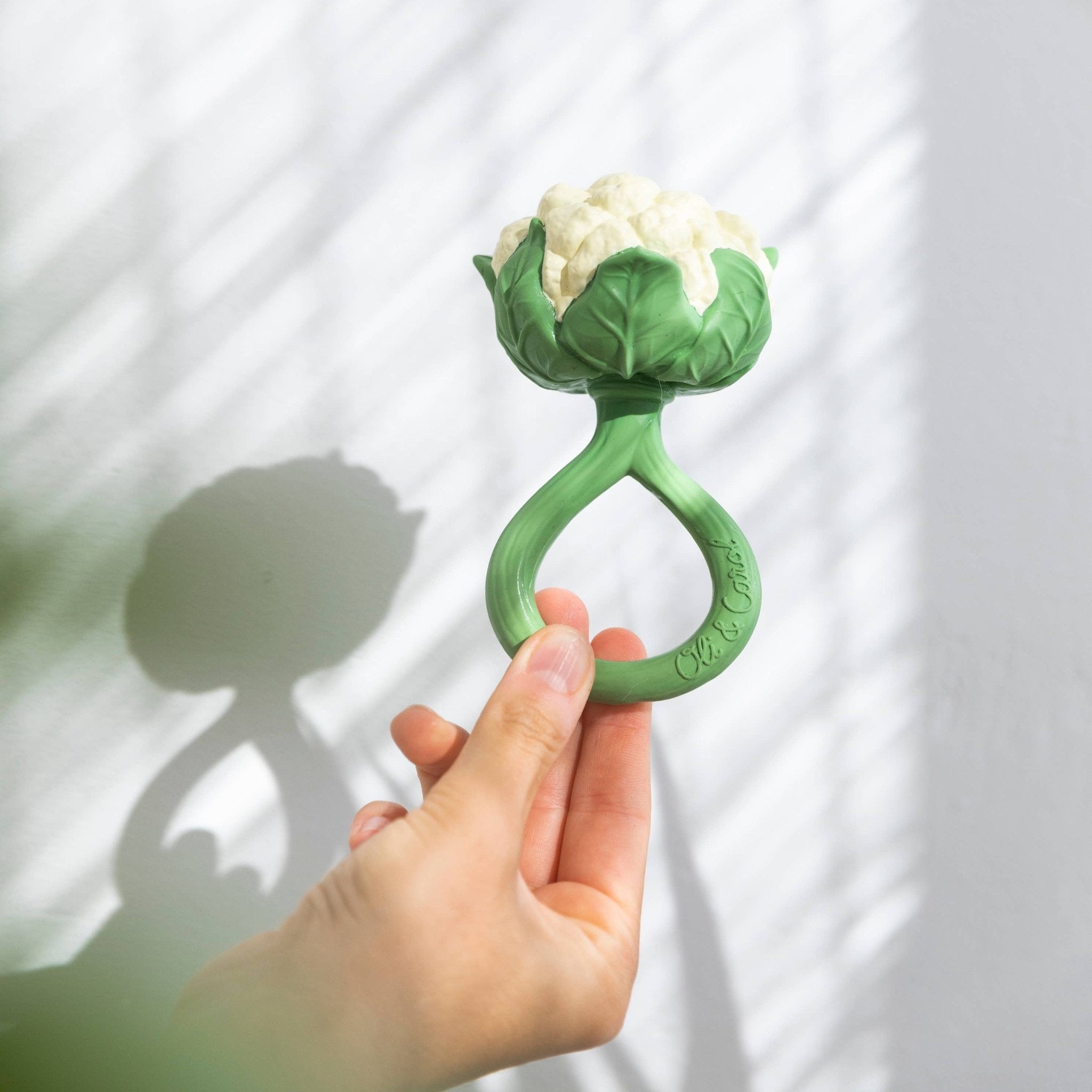 Cauliflower Teething Rattle - Magnolia BabyTeether