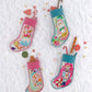 Sugar Plum Embroidered Stocking