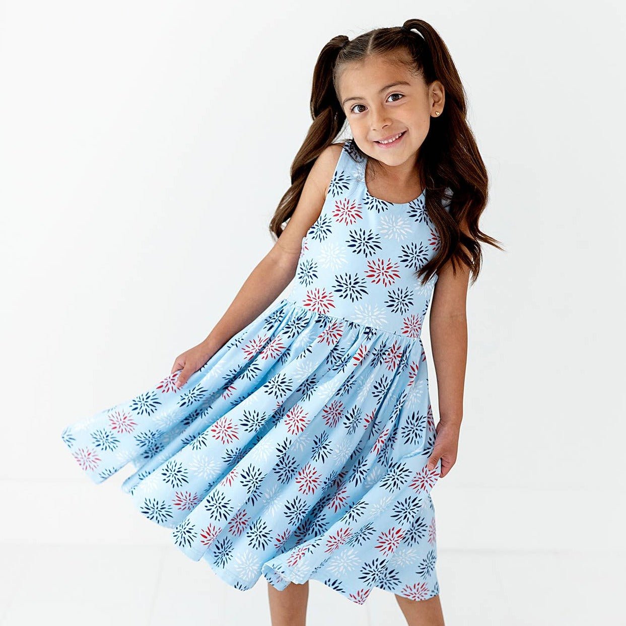 Charlotte Pocket Twirl 4th of July Dress - Magnolia BabyDress