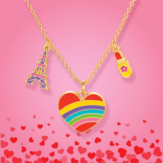 Charming Whimsy Necklace - Paris Heart - Magnolia BabyNecklace