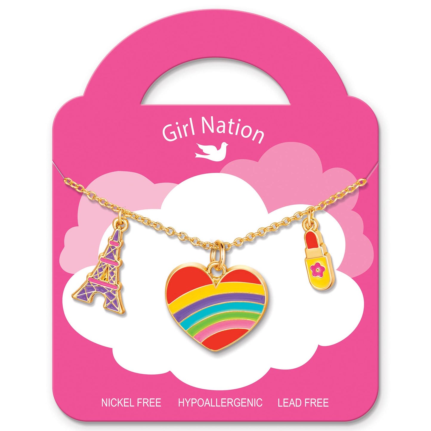 Charming Whimsy Necklace - Paris Heart - Magnolia BabyNecklace