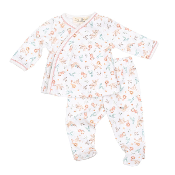 Cherished Arrivals Footed Pant Set - Dusty Rose by Luna and Arlo - Magnolia Baby2pc Pant Set