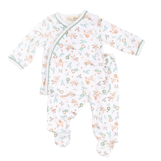 Cherished Arrivals Footed Pant Set - Sage by Luna and Arlo - Magnolia Baby2pc Pant Set