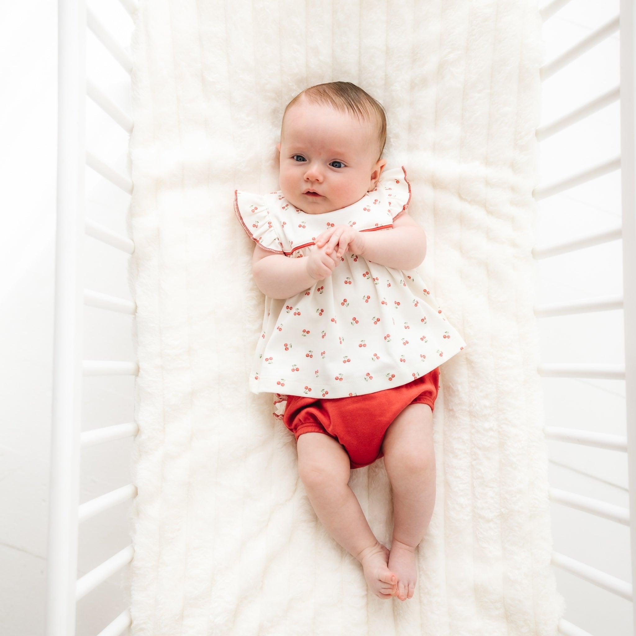 Cherry Grove Ruffle Diaper Cover Set - Magnolia BabyDiaper Cover