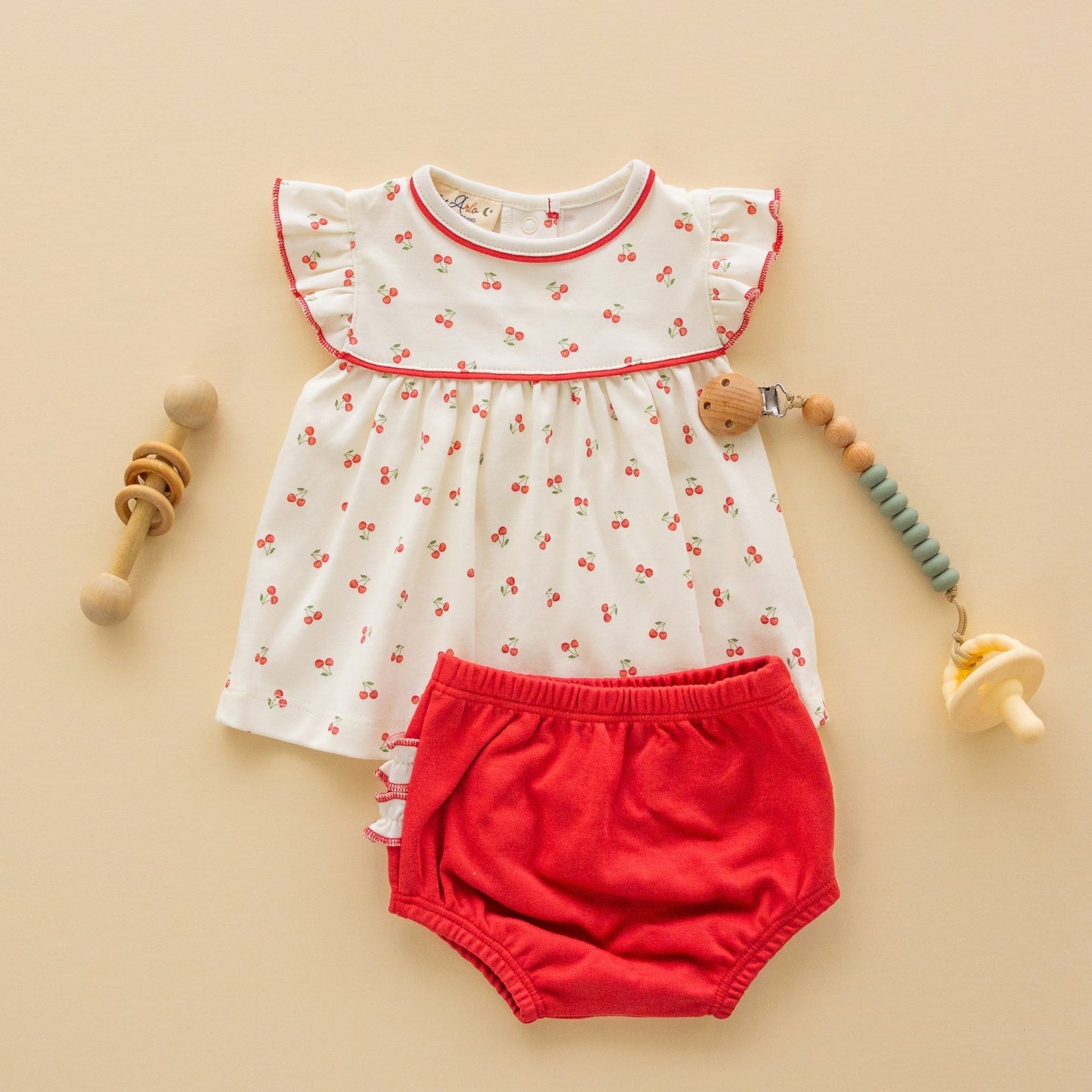 Cherry Grove Ruffle Diaper Cover Set - Magnolia BabyDiaper Cover