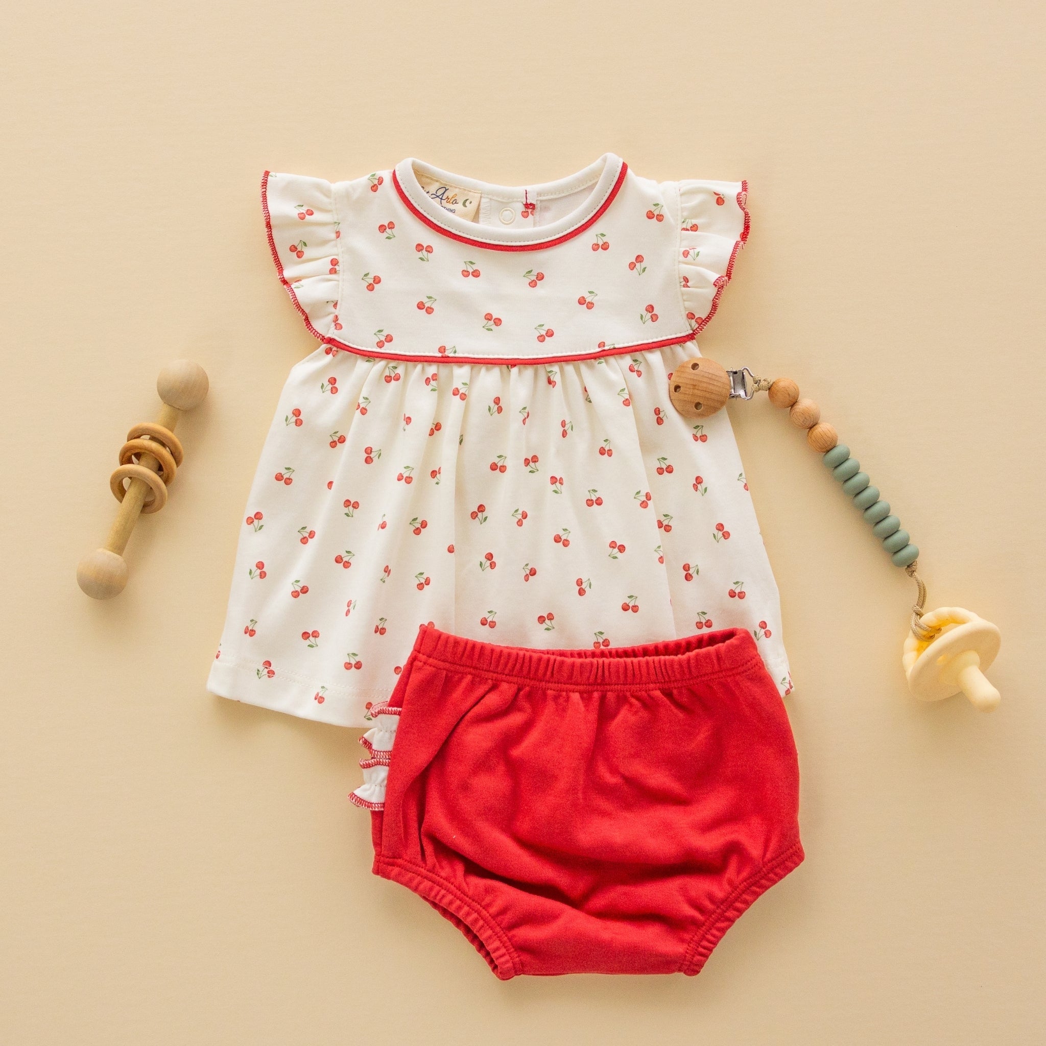 Cherry Grove Ruffle Diaper Cover Set - Magnolia BabyDiaper Cover