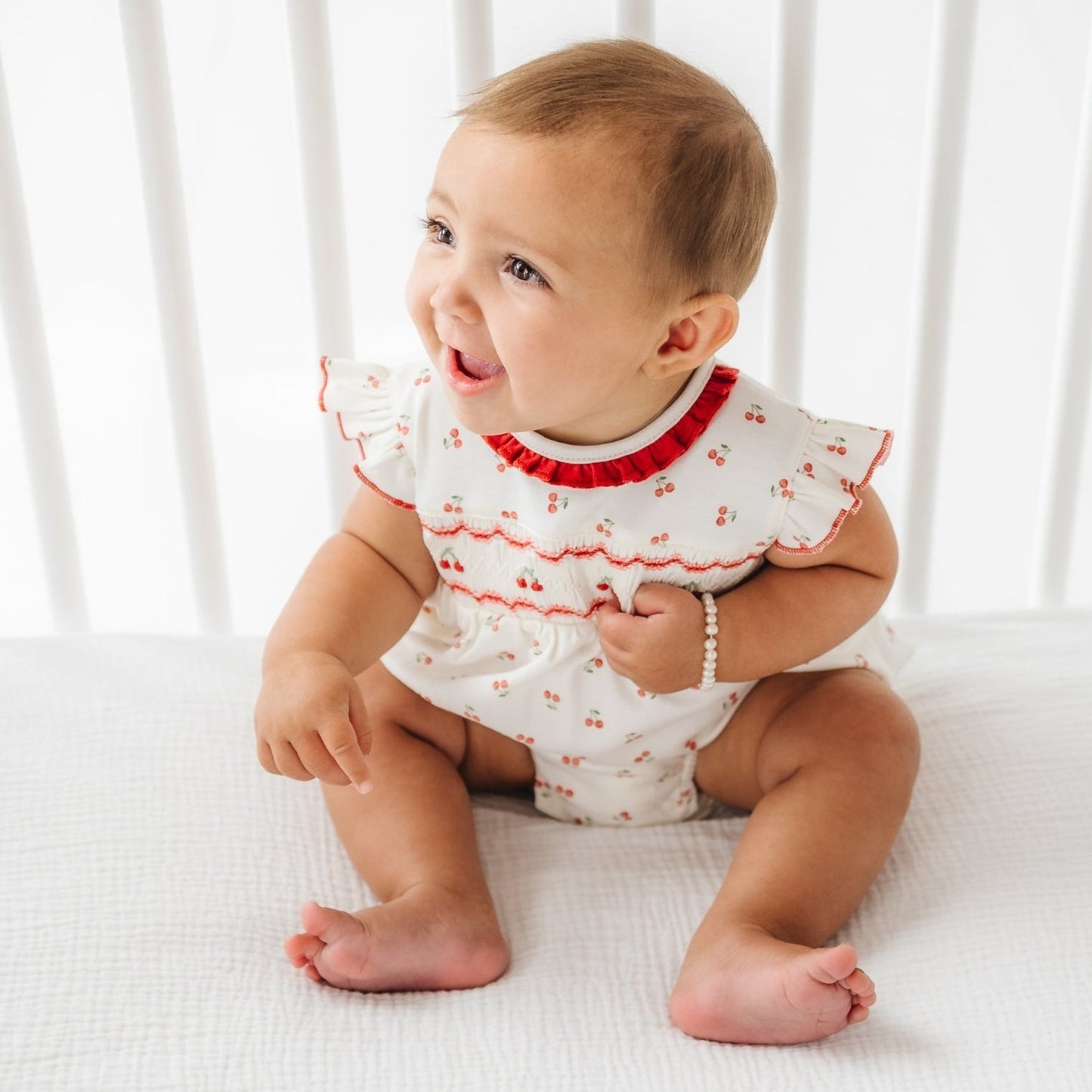 Cherry Grove Smocked Bubble - Magnolia BabyBubble