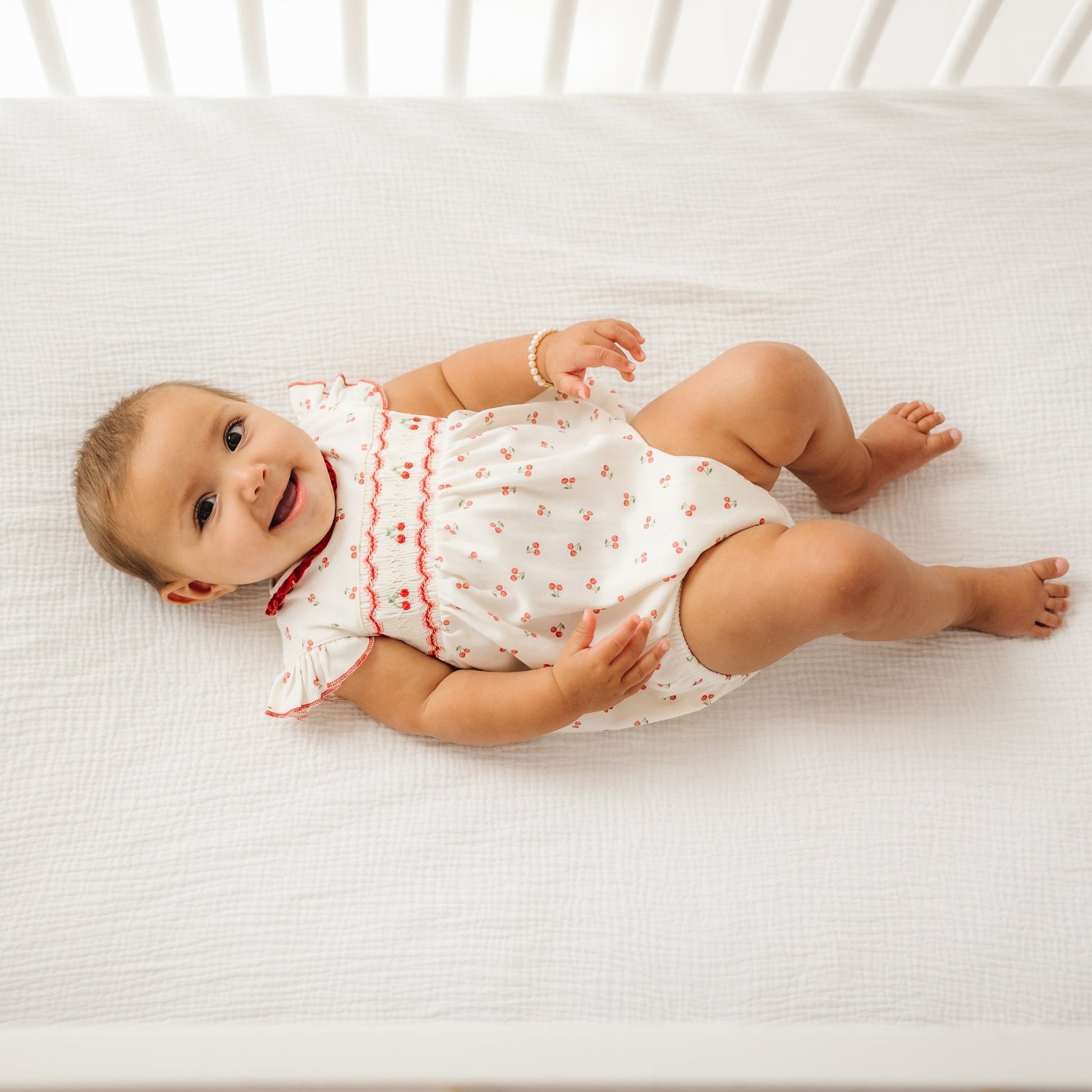 Cherry Grove Smocked Bubble - Magnolia BabyBubble