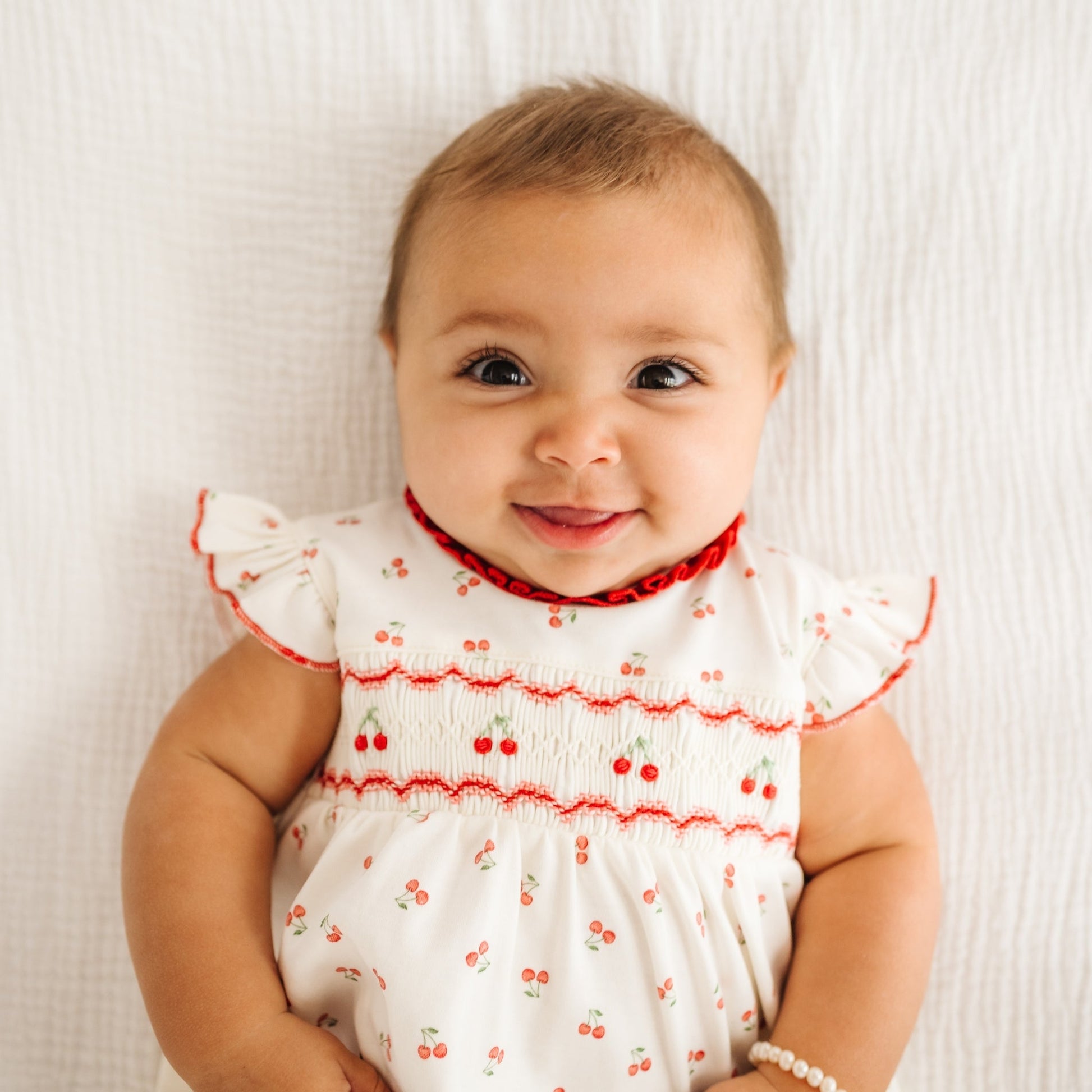 Cherry Grove Smocked Bubble - Magnolia BabyBubble