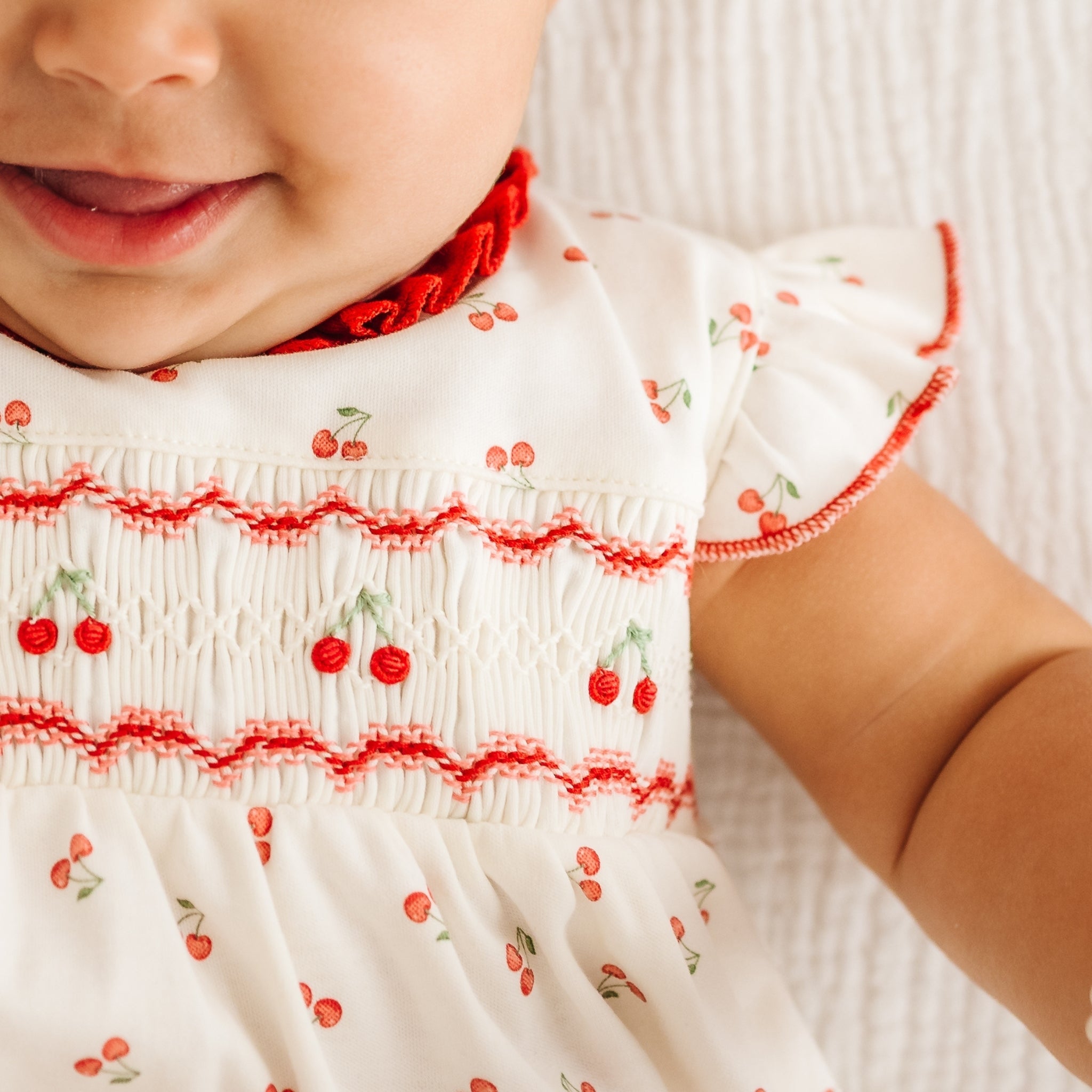 Cherry Grove Smocked Bubble - Magnolia BabyBubble