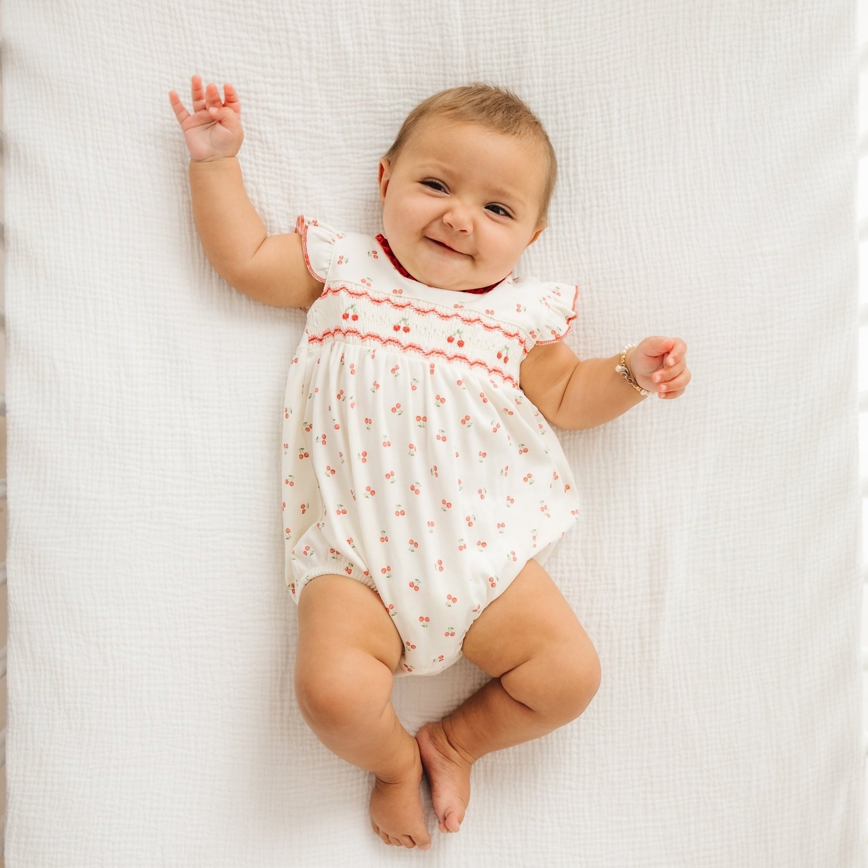 Cherry Grove Smocked Bubble - Magnolia BabyBubble
